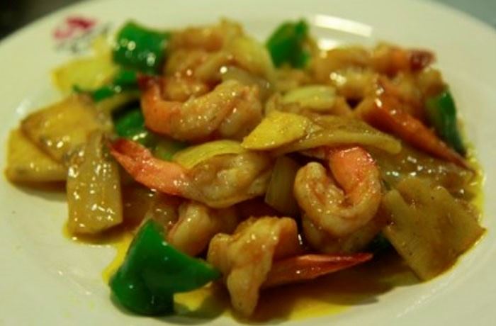 45-Gambas Con Salsa De Curry