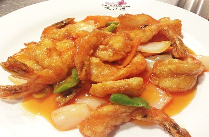 gambas-agridulce